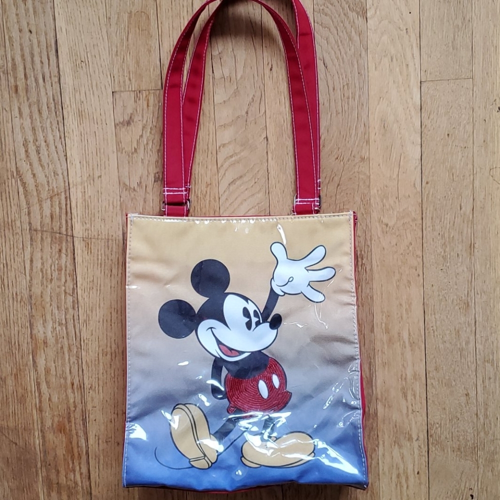 Disney Mickey Mouse tote bag with plastic front